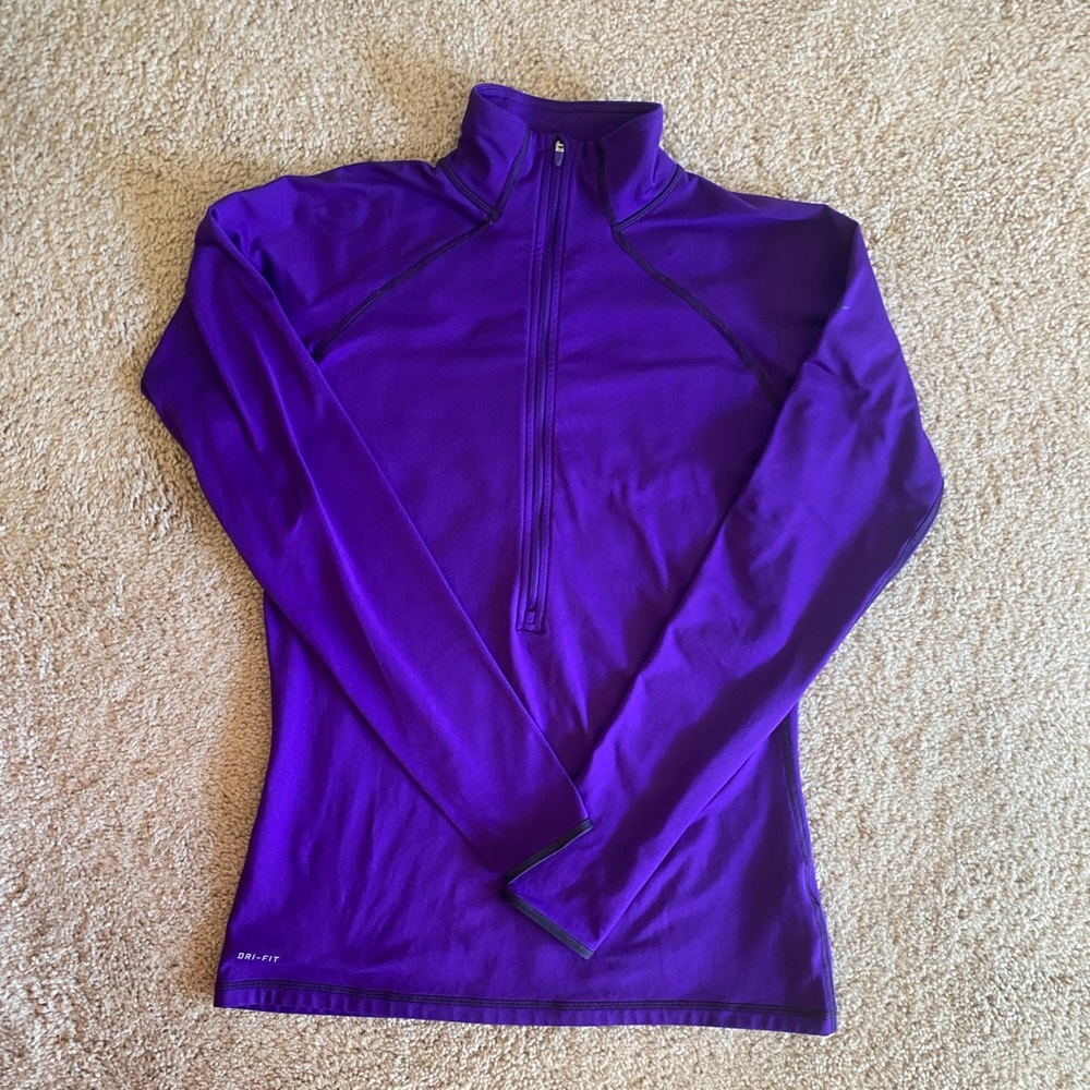 Nike Pro Dri-Fit Half Zip Royal Purple